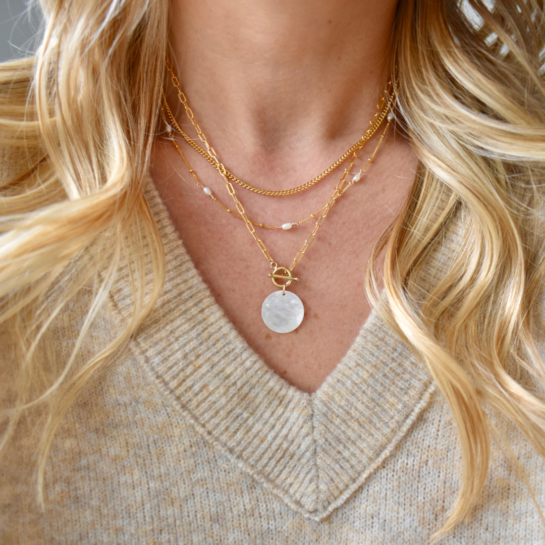Fresh Water Pearl Toggle Necklace