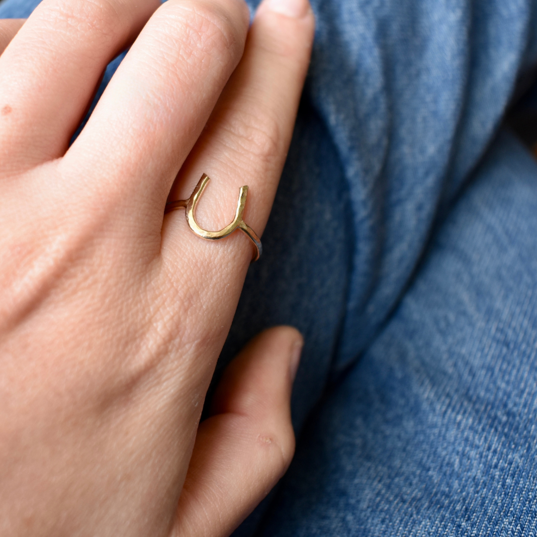 Lucky Horseshoe Ring