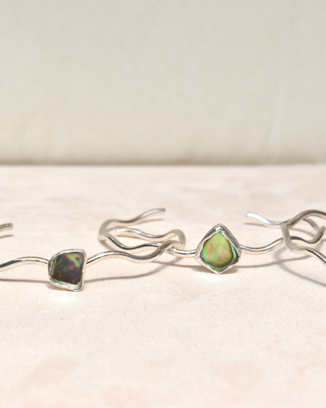Abalone Wavy Cuff