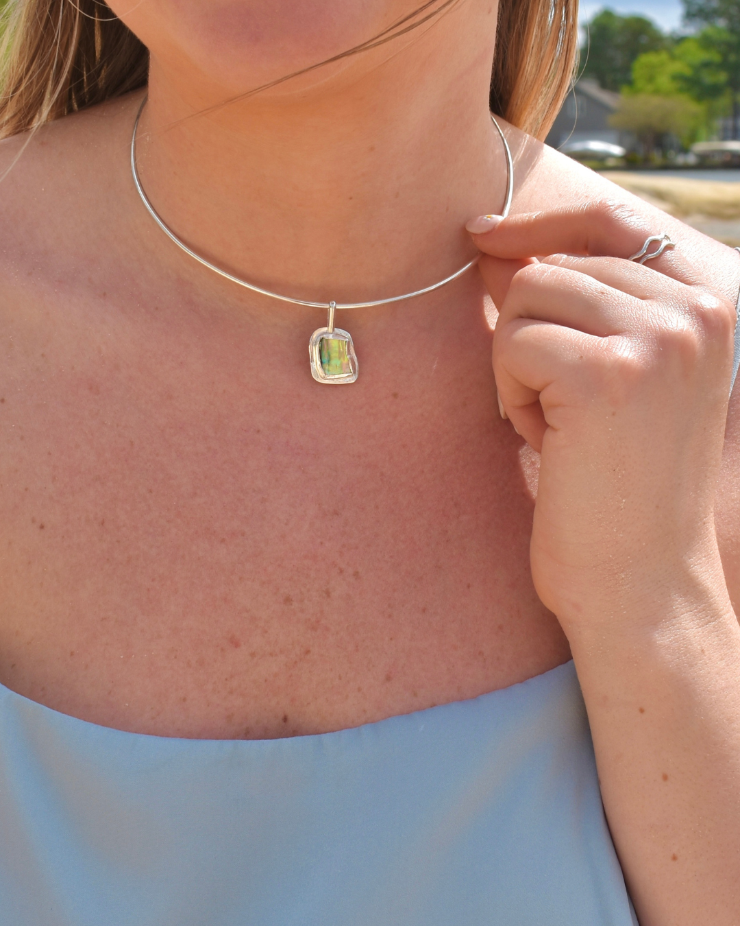 Abalone Collar Necklace