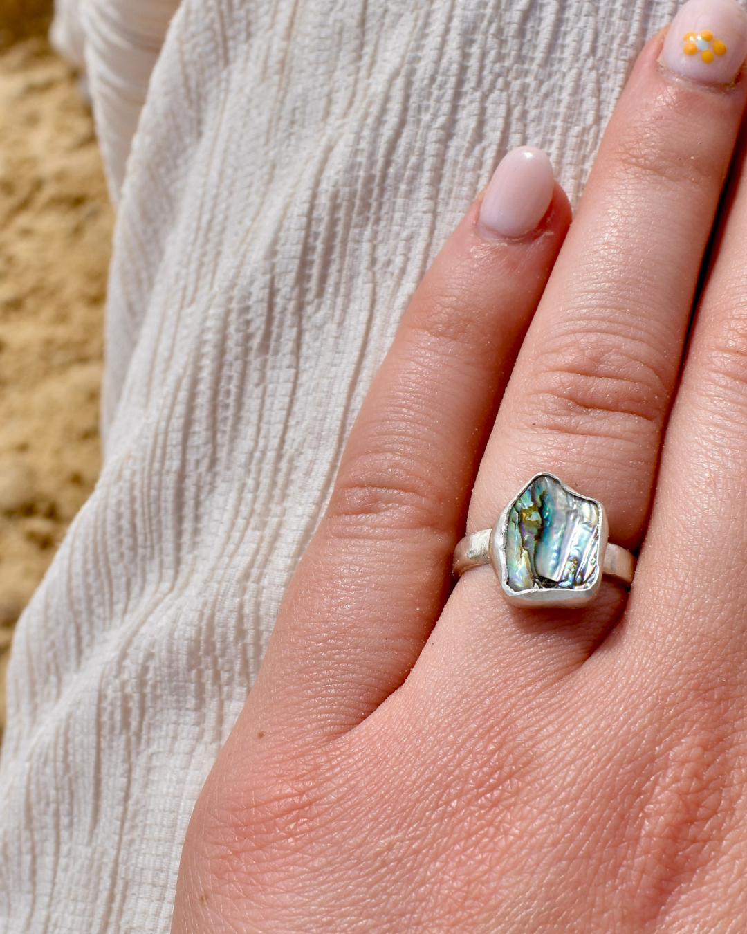Abalone Ring - Size 6.5