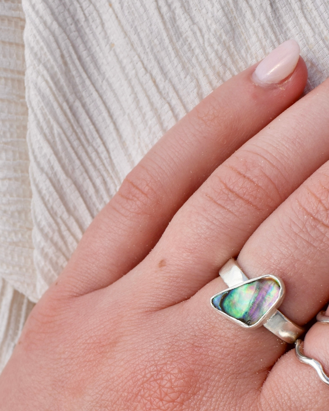 Abalone Ring - Size 7.5