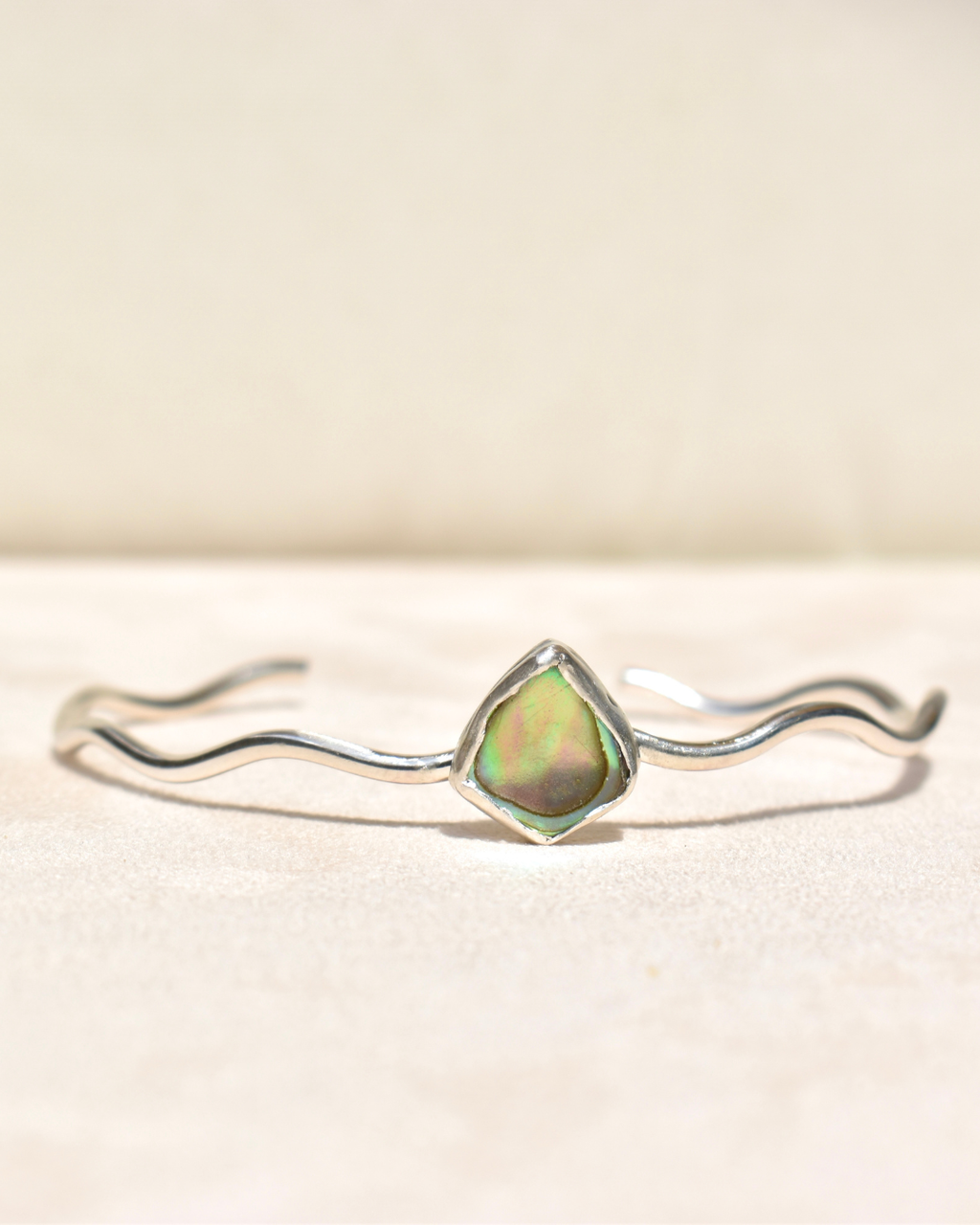 Abalone Wavy Cuff