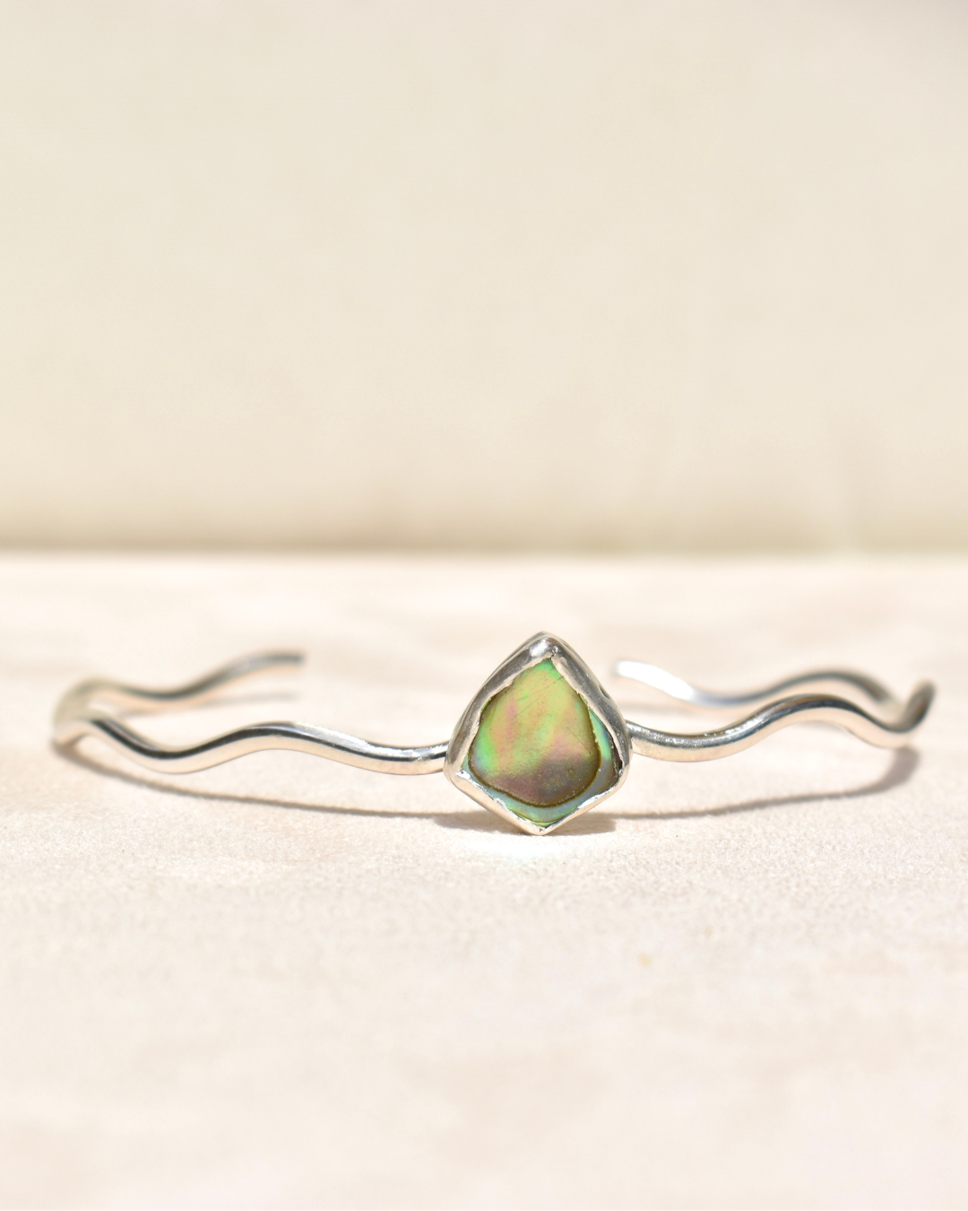 Abalone Wavy Cuff