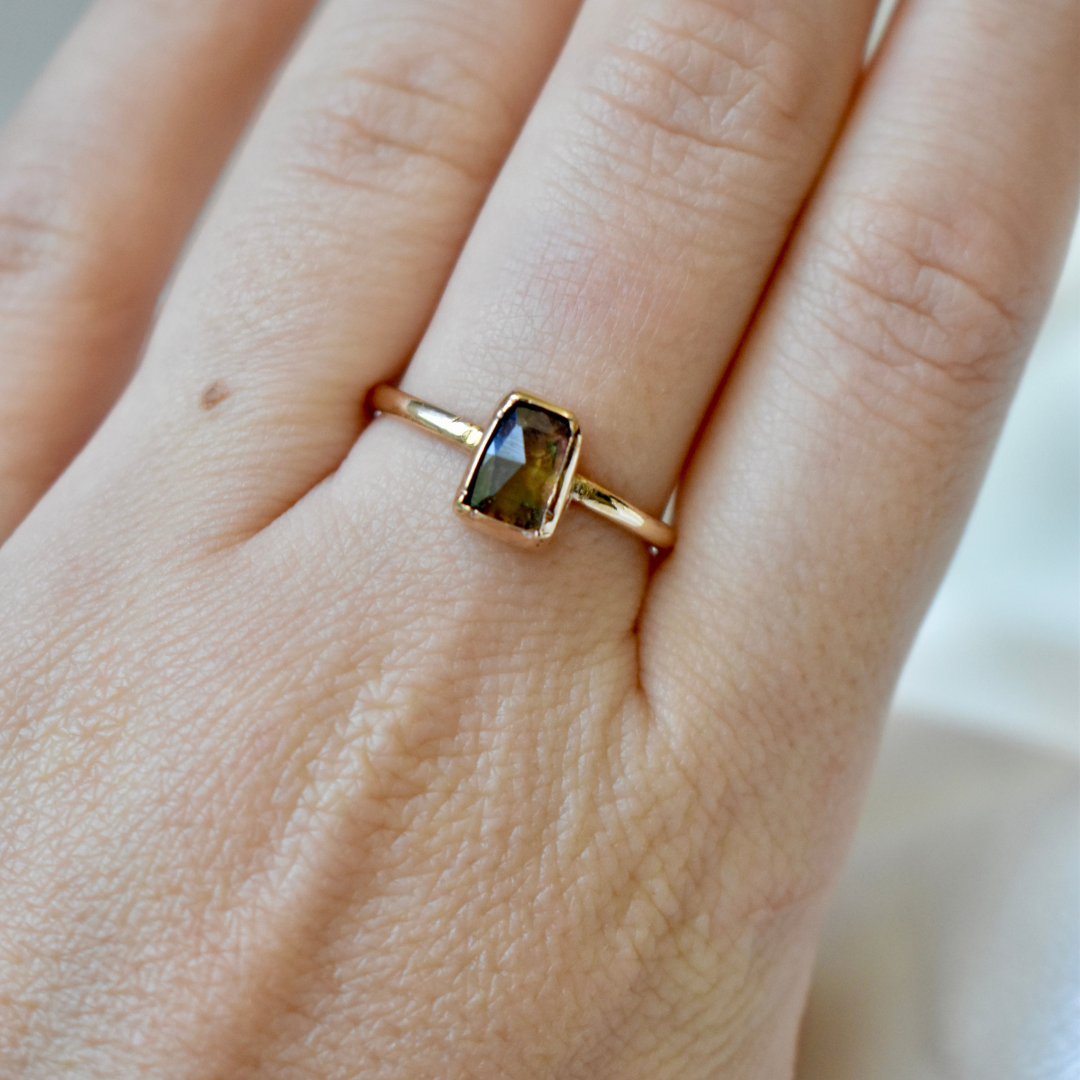 Tourmaline Ring - Dark Watermelon