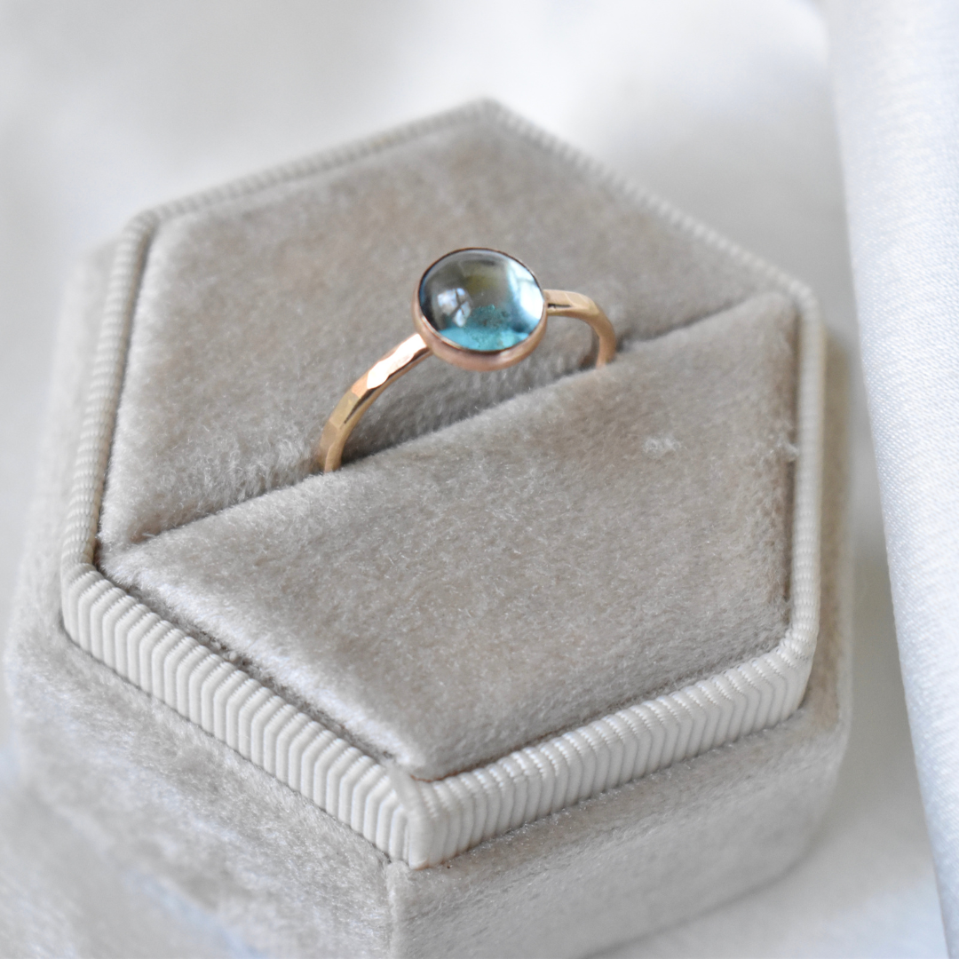 Swiss Blue Topaz Ring