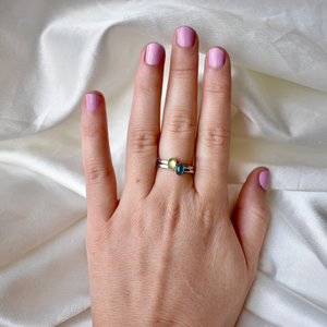 Blue Tourmaline Oval Ring