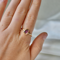 Tourmaline Ring - Berry Pink