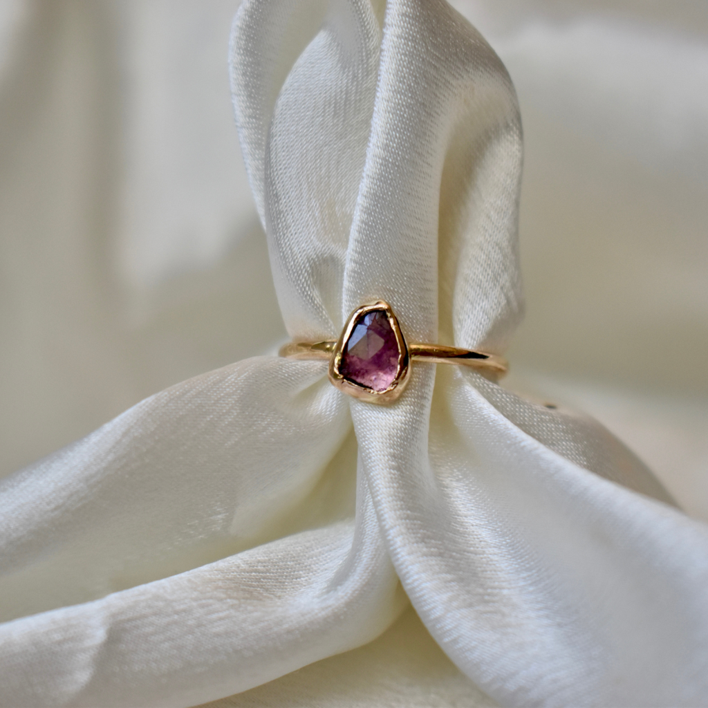 Tourmaline Ring - Berry Pink