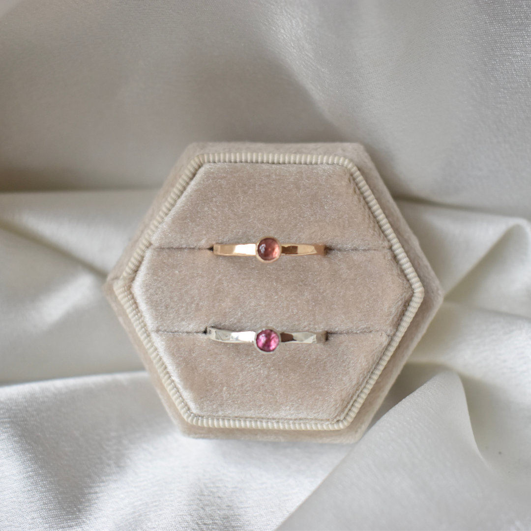 Pink Tourmaline Ring